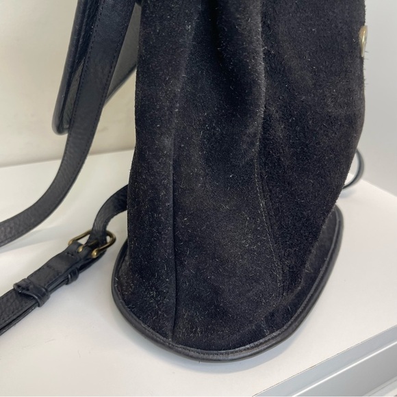 VTG 1996 COACH 9016 Black Leather/Suede
Berkeley Women Backpack Made in The US main image 2